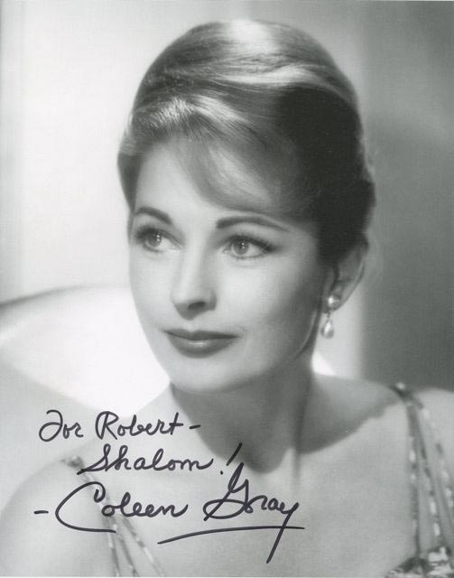 Die bekannte Schauspielerin Coleen Gray in den 50er Jahren.