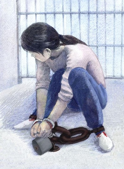 Frau gefesselt gefoltert