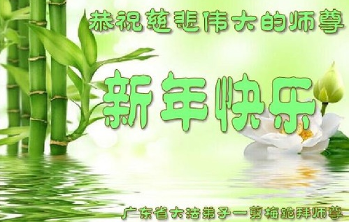 Image for article Falun-Dafa-Praktizierende in Guangdong wünschen dem verehrten Meister ein frohes chinesisches neues Jahr (25 Grüße)
