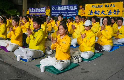 Image for article Los Angeles, USA: Kundgebung zum „25. April“ vor chinesischer Botschaft fordert das Ende der Verfolgung
