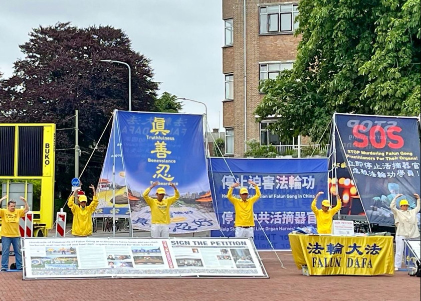 Image for article NATO-Gipfel in Den Haag: Falun-Dafa-Praktizierende machen auf anhaltende Verfolgung aufmerksam