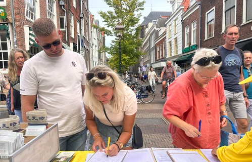 Image for article Delft, Niederlande: Viel öffentliche Unterstützung für Falun Dafa