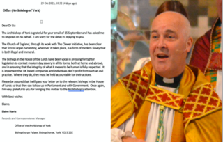 Image for article Erzbischof von York: Zwangsorganentnahme ist illegal und unmoralisch