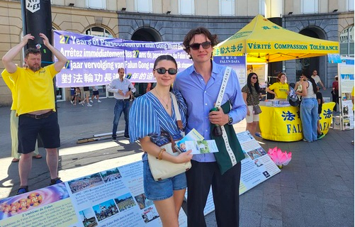 Image for article Brüssel: „Falun Dafa repräsentiert das Licht, während sich die Verfolger in der Dunkelheit verstecken“