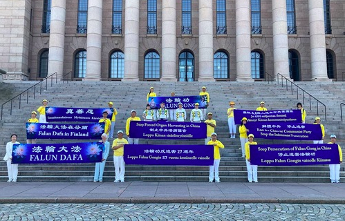 Image for article Unterstützung in Helsinki für Falun Dafa – für ein Ende der Verbrechen in China