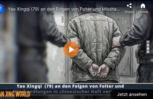 Image for article Minghui-News: Shortvideo – 79-Jähriger an Folgen von Folter und Misshandlungen in Chinas Haftanstalt verstorben